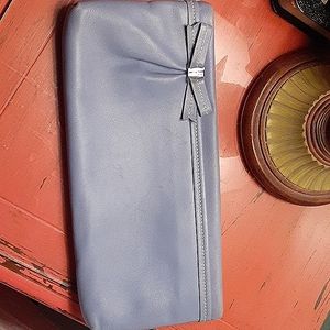 Periwinkle blue salvatore ferragamo wristlet